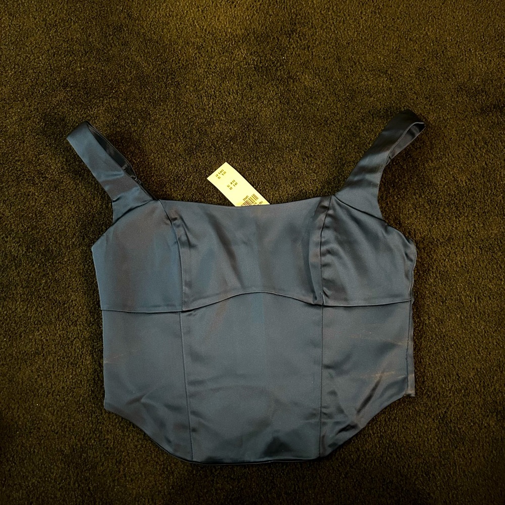 Satin corset top